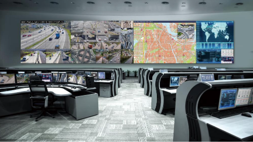 Valvomo videoseinät